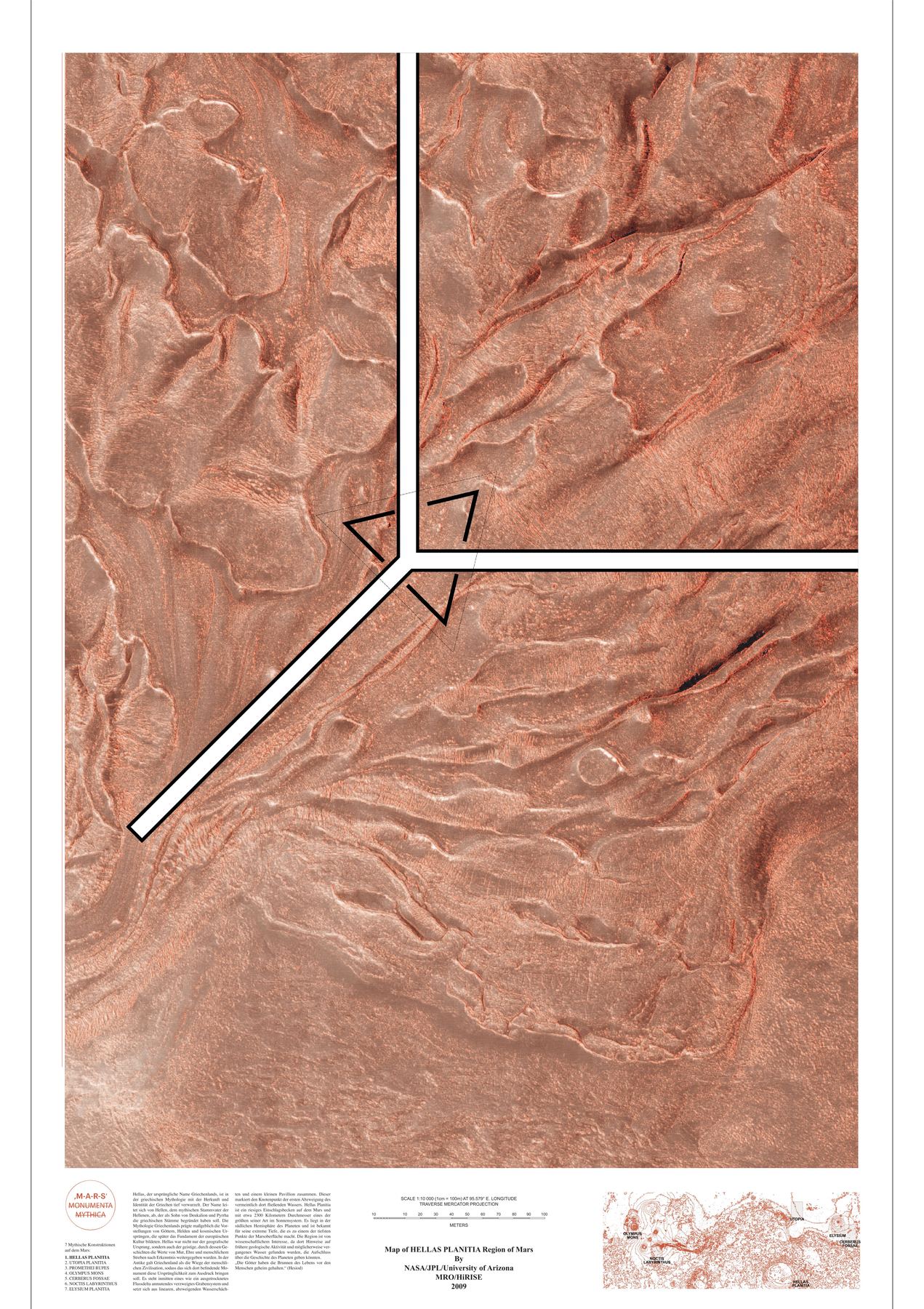 Hellas Planitia, Grundriss 1:10.000