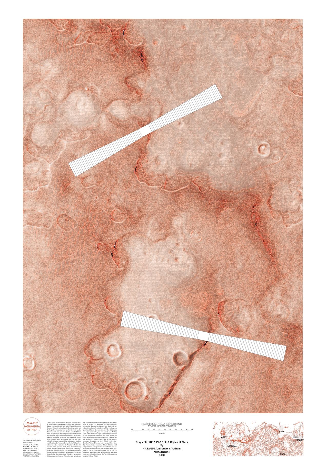 Utopia Planitia, Grundriss 1:10.000
