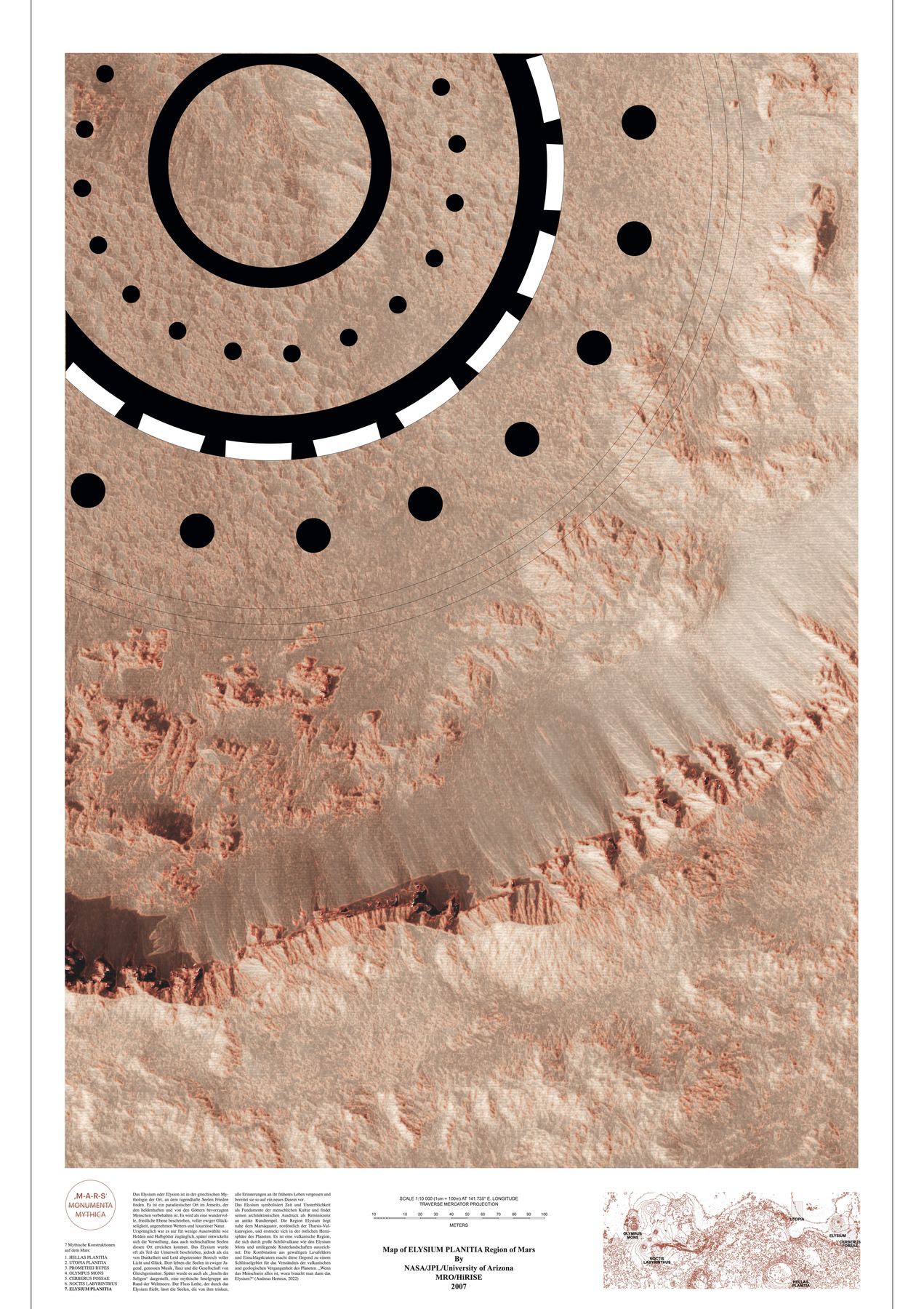 Elysium Planitia, Grundriss 1:10.000