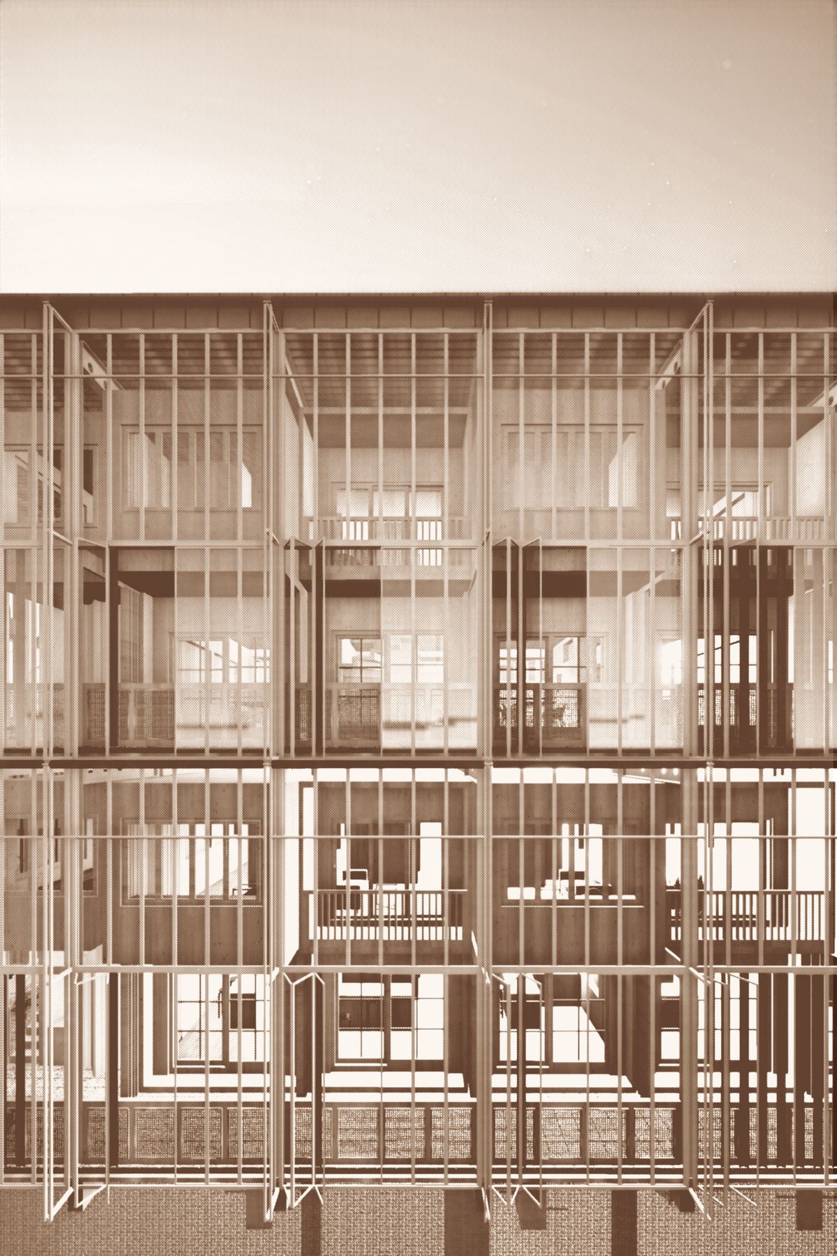 Vorhangfassade mit Stahltragwerk