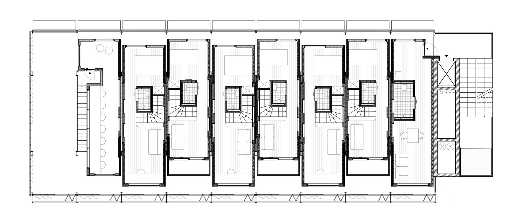 Einzelwohnung, Grundriss zweites Geschoss