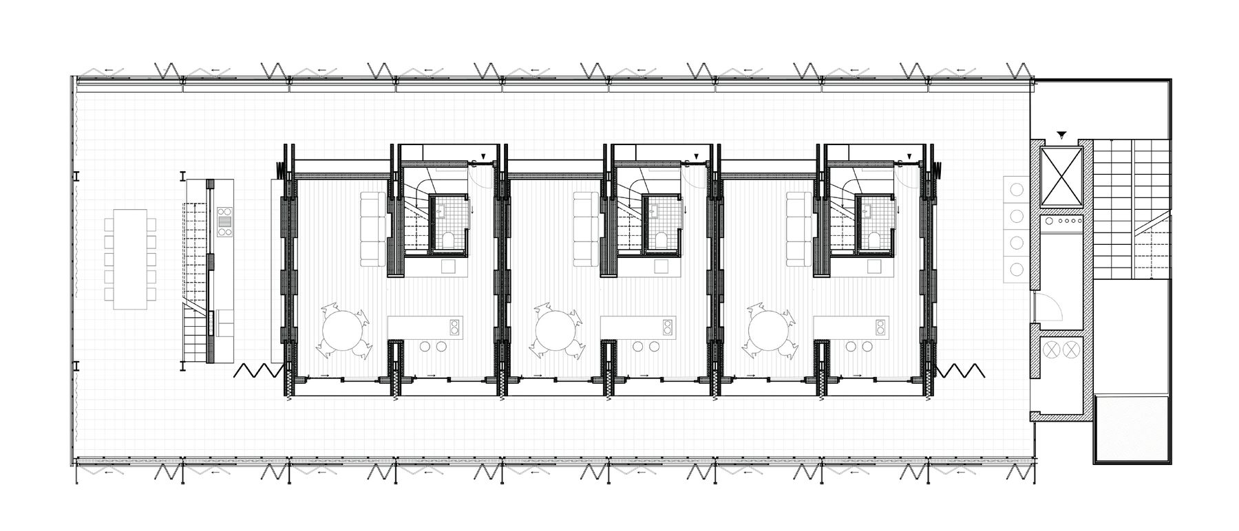 Zweiwohnung, Grundriss erstes Geschoss
