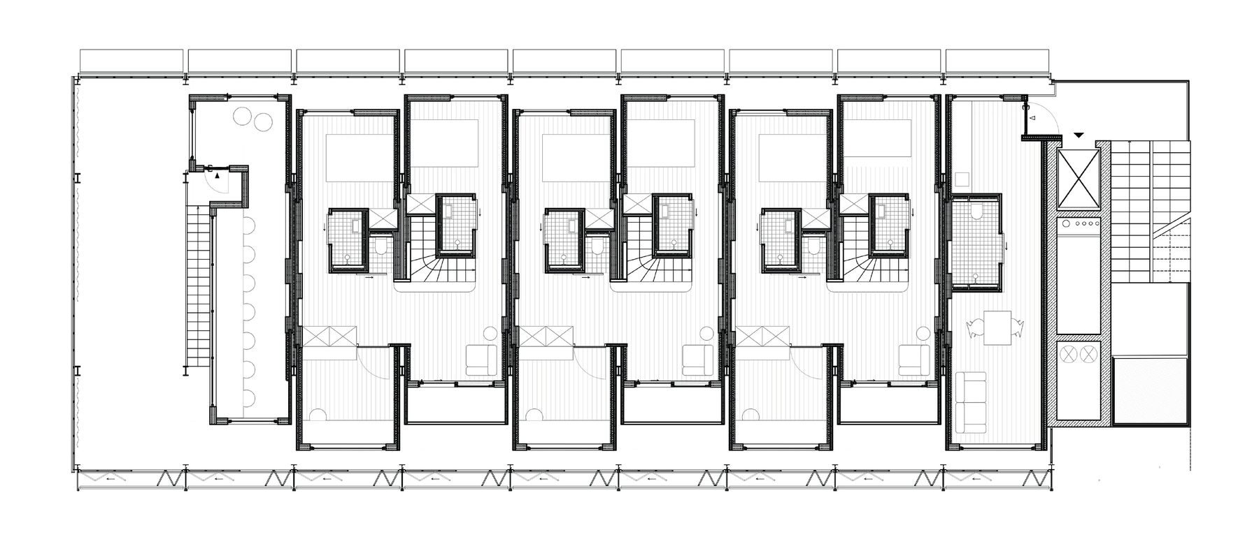 Zweiwohnung, Grundriss zweites Geschoss